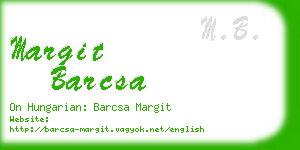 margit barcsa business card